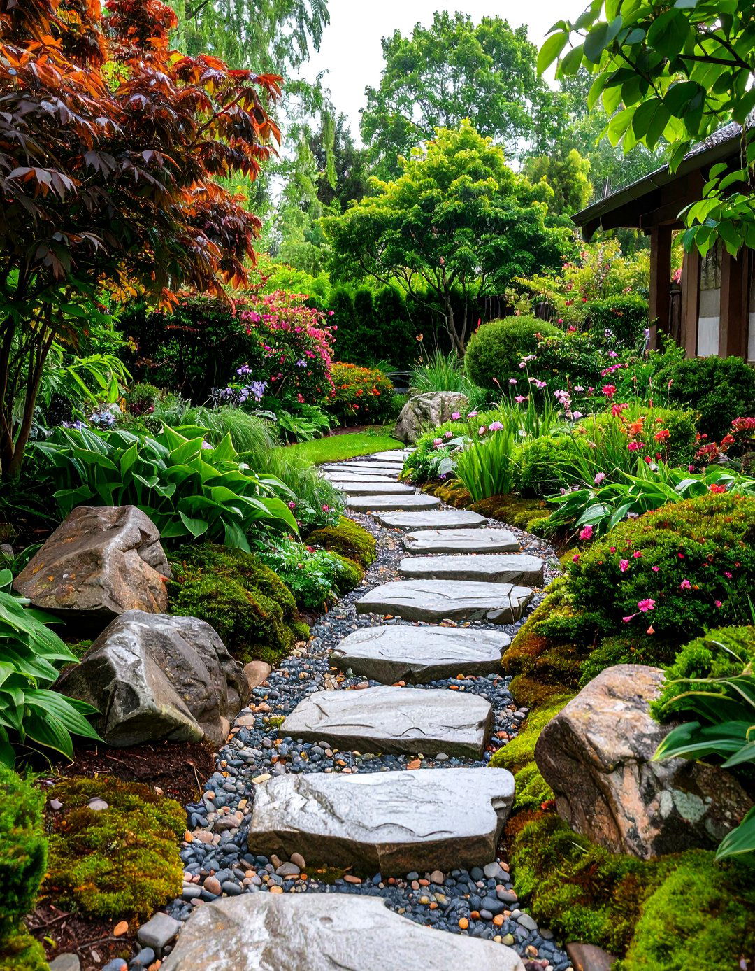 A Japanese Stroll Garden - 30 front yard privacy ideas