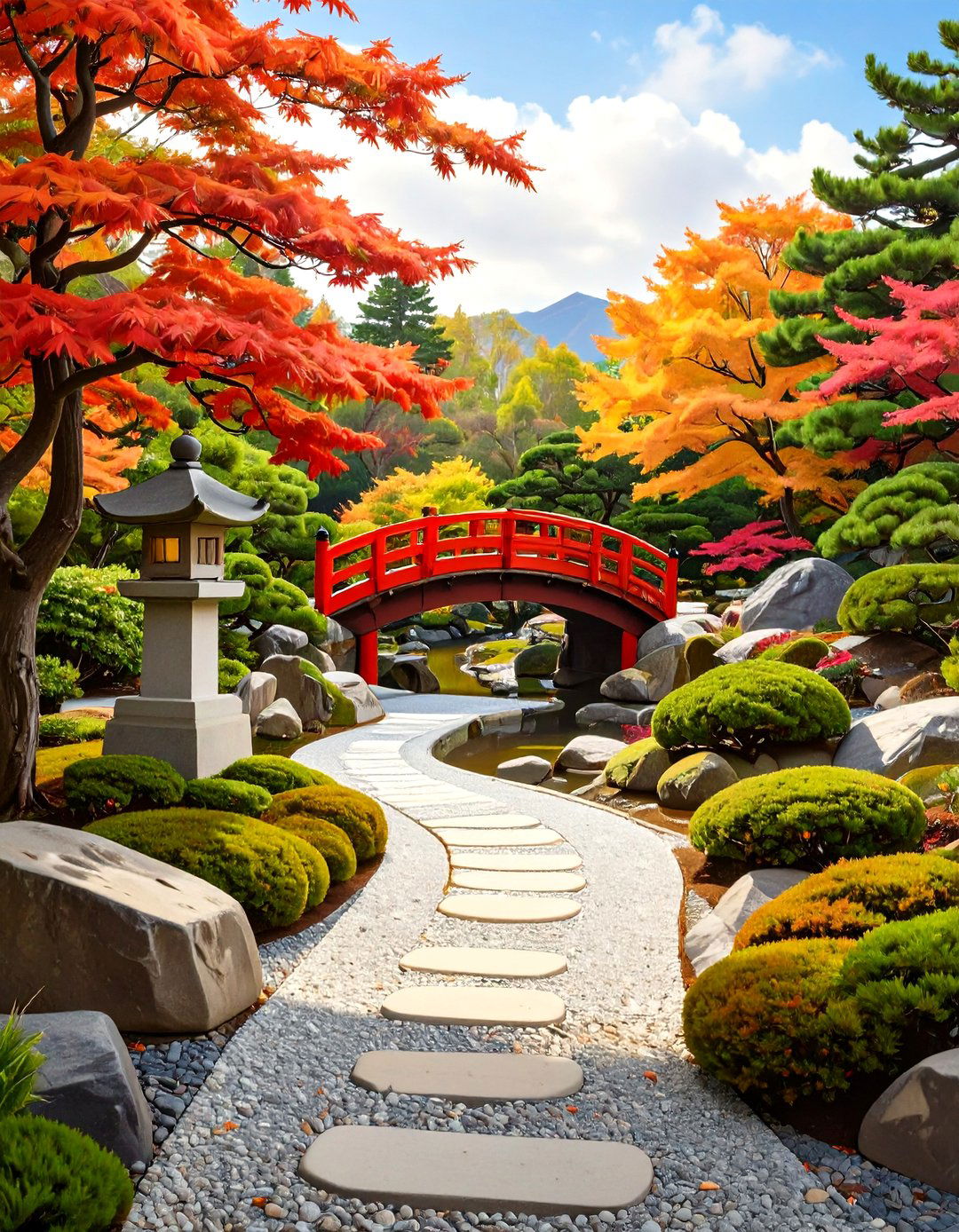 A Japanese Stroll Landscape Design - 30 free landscape design ideas