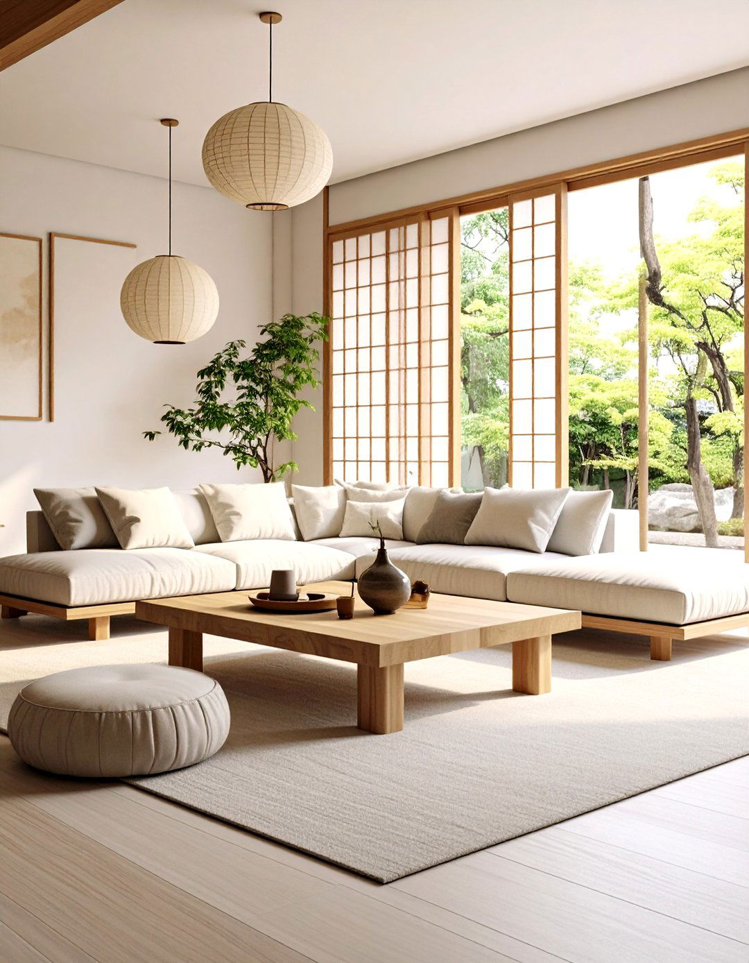 A Japanese Zen Family Room - 30 family room decorating ideas