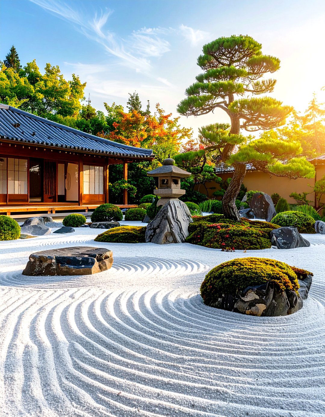 A Japanese Zen Garden - 30 front house garden ideas