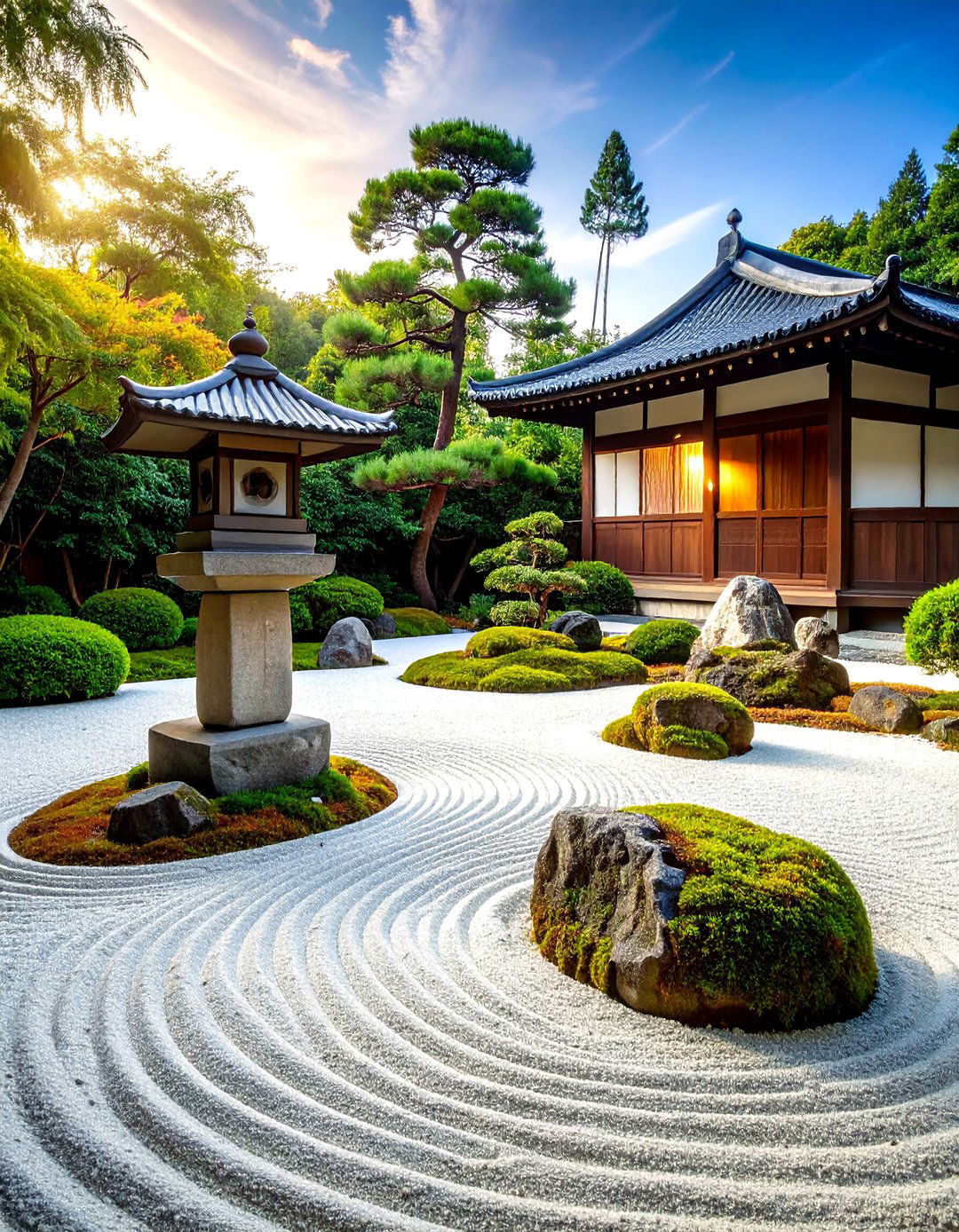 A Japanese Zen Garden Lawn - 30 front lawn landscaping ideas