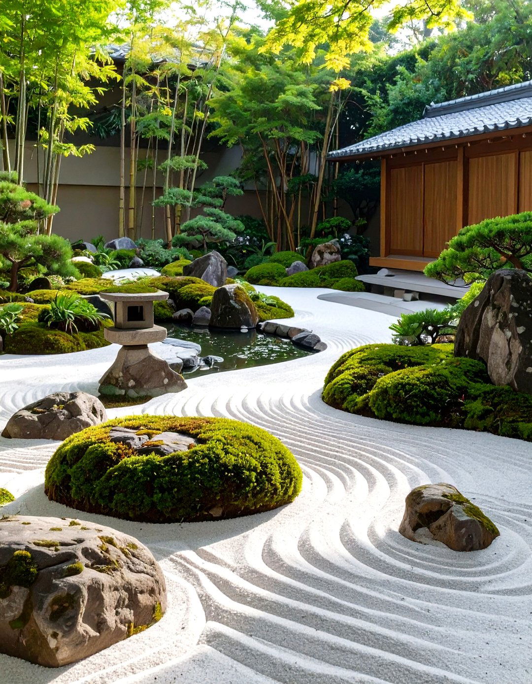 A Japanese Zen Garden Sketch - 30 interior design sketches ideas