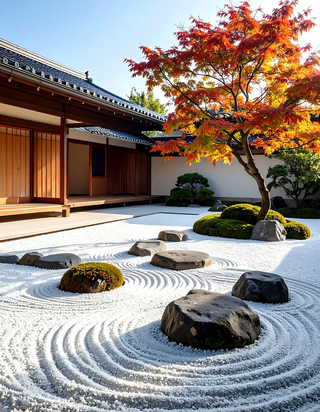 A Japanese Zen Garden Theme - 30 landscape ideas for front of house