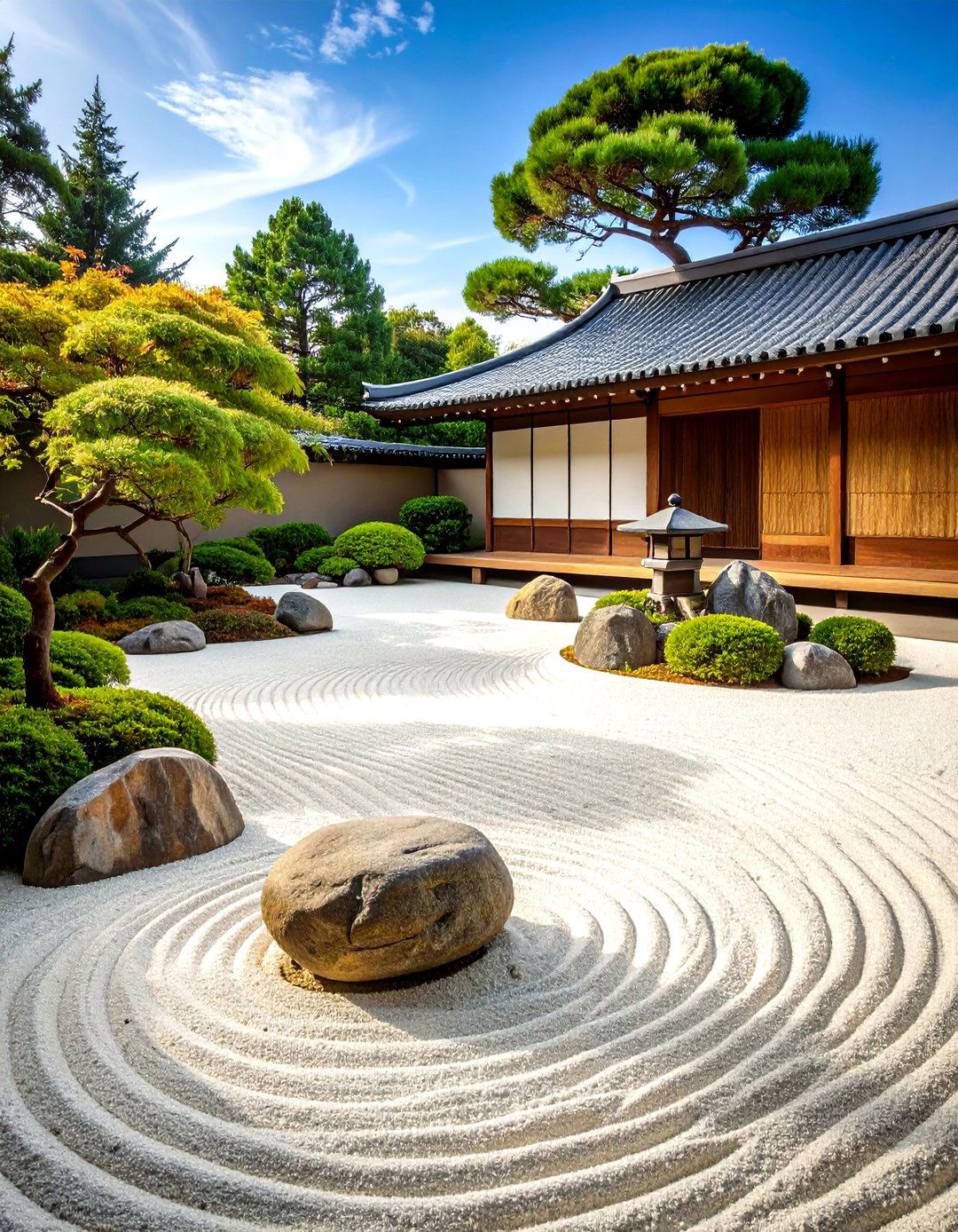 A Japanese Zen Garden for Contemplation - 30 front yard and backyard landscaping ideas