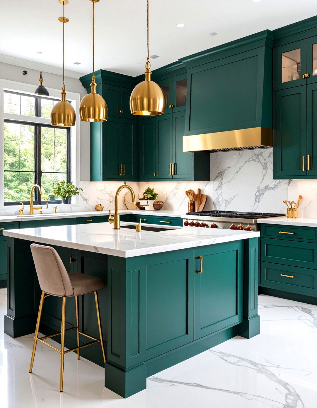 A Jewel Toned Kitchen - 30 kitchen makeover ideas