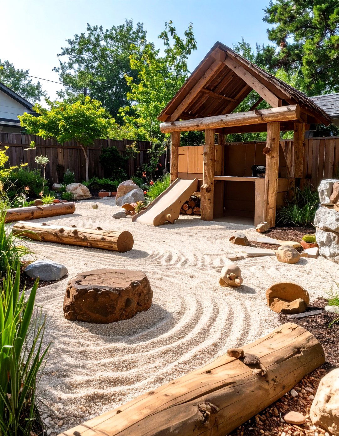 A Kids Natural Playscape Backyard - 30 design your backyard online free ideas