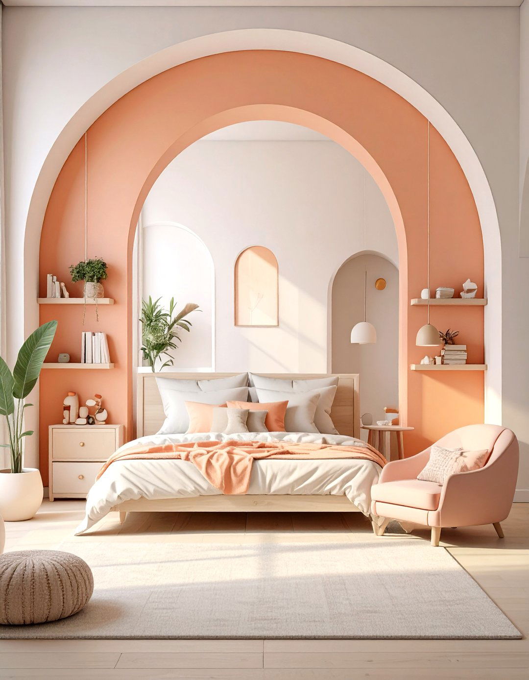A Kids Room with Playful Arches - 30 modern spanish style interior design ideas