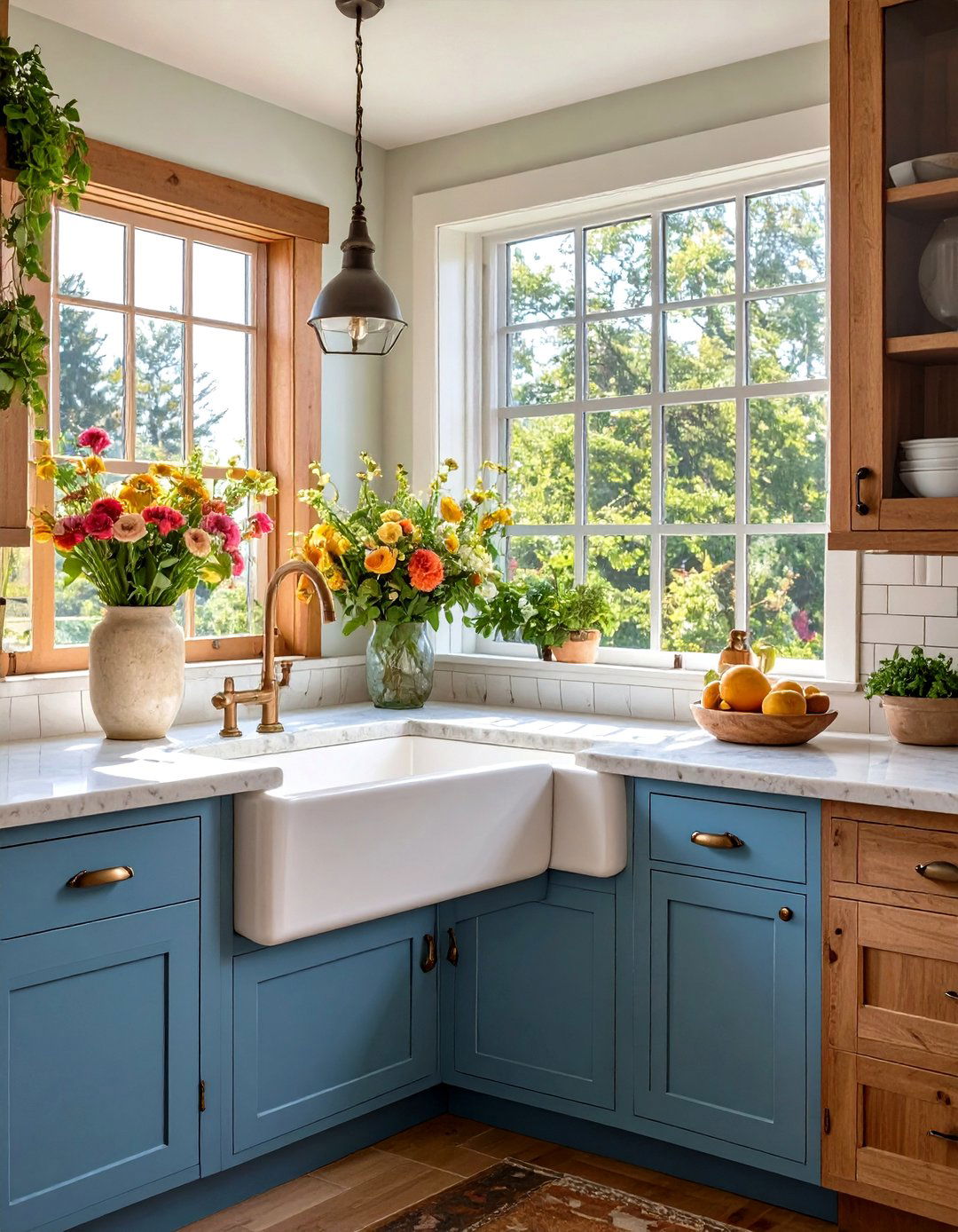 A Kitchen Corner Sink Station - 30 kitchen corner ideas