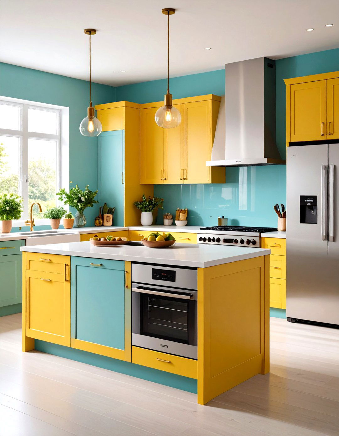 A Kitchen Island with Integrated Appliances - 30 kitchen island decorating ideas