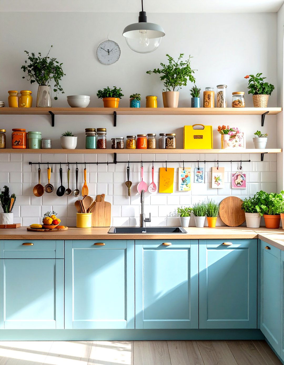 A Kitchen Wall For Kids Artwork - 30 empty wall in kitchen ideas