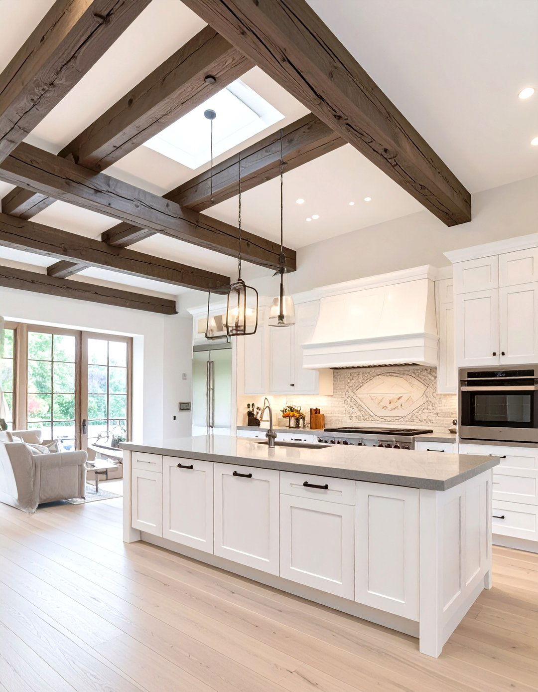 A Kitchen with Exposed Beams - 30 cozy kitchen decorating ideas