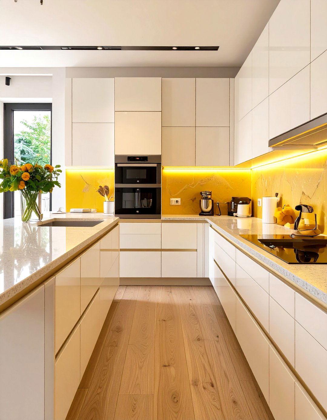 A Kitchen with Integrated and Hidden Appliances - 30 bauhaus interior design ideas