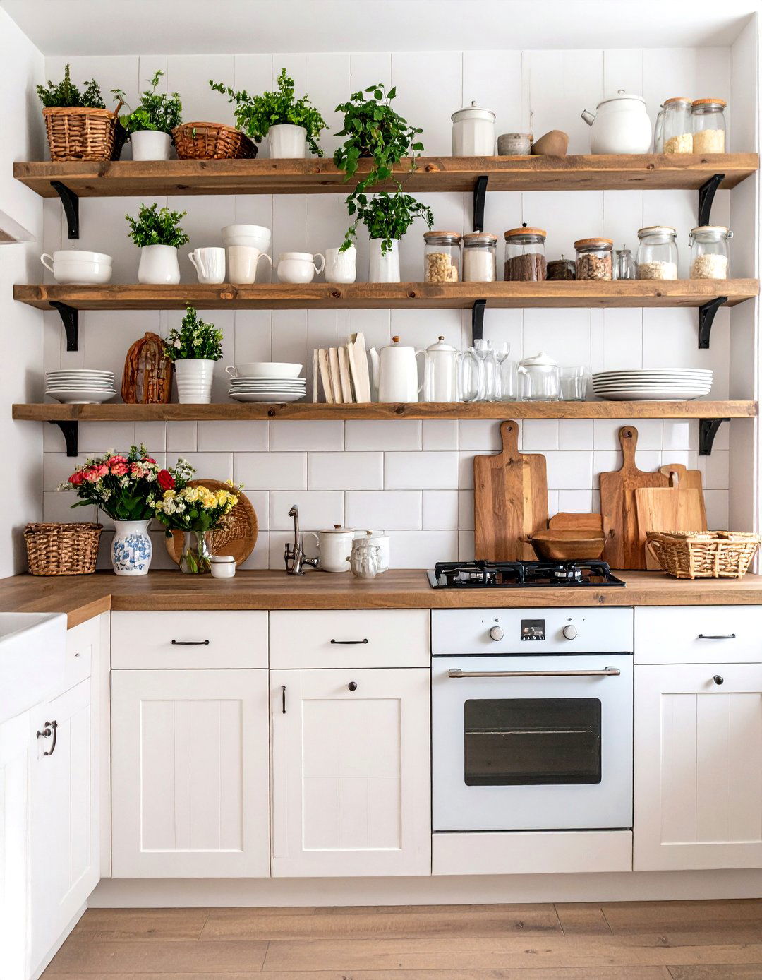 A Kitchen with Open Shelving - 30 kitchen designs photo gallery