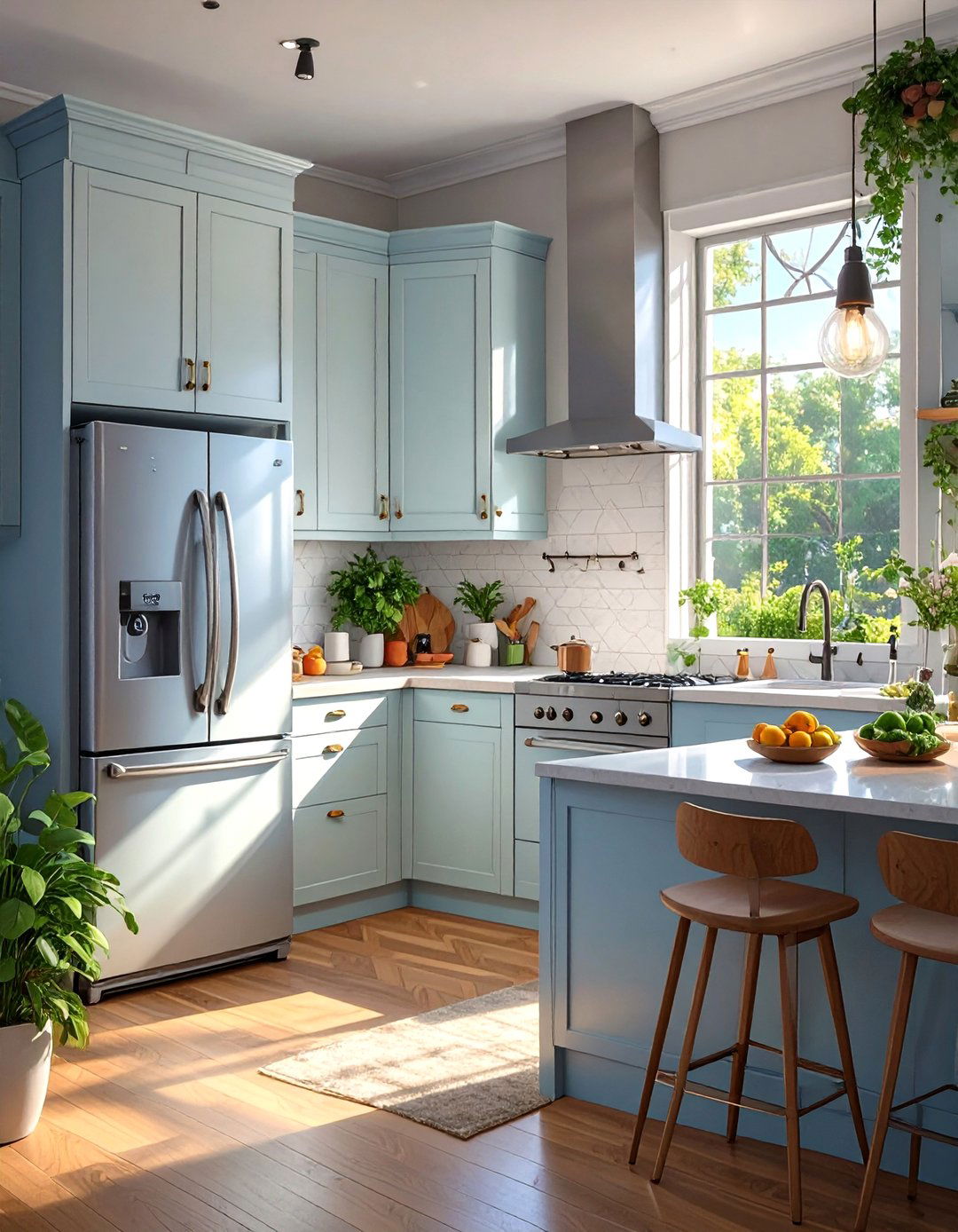 A Kitchen with Smart Technology Integration - 30 ai modern farmhouse kitchen ideas