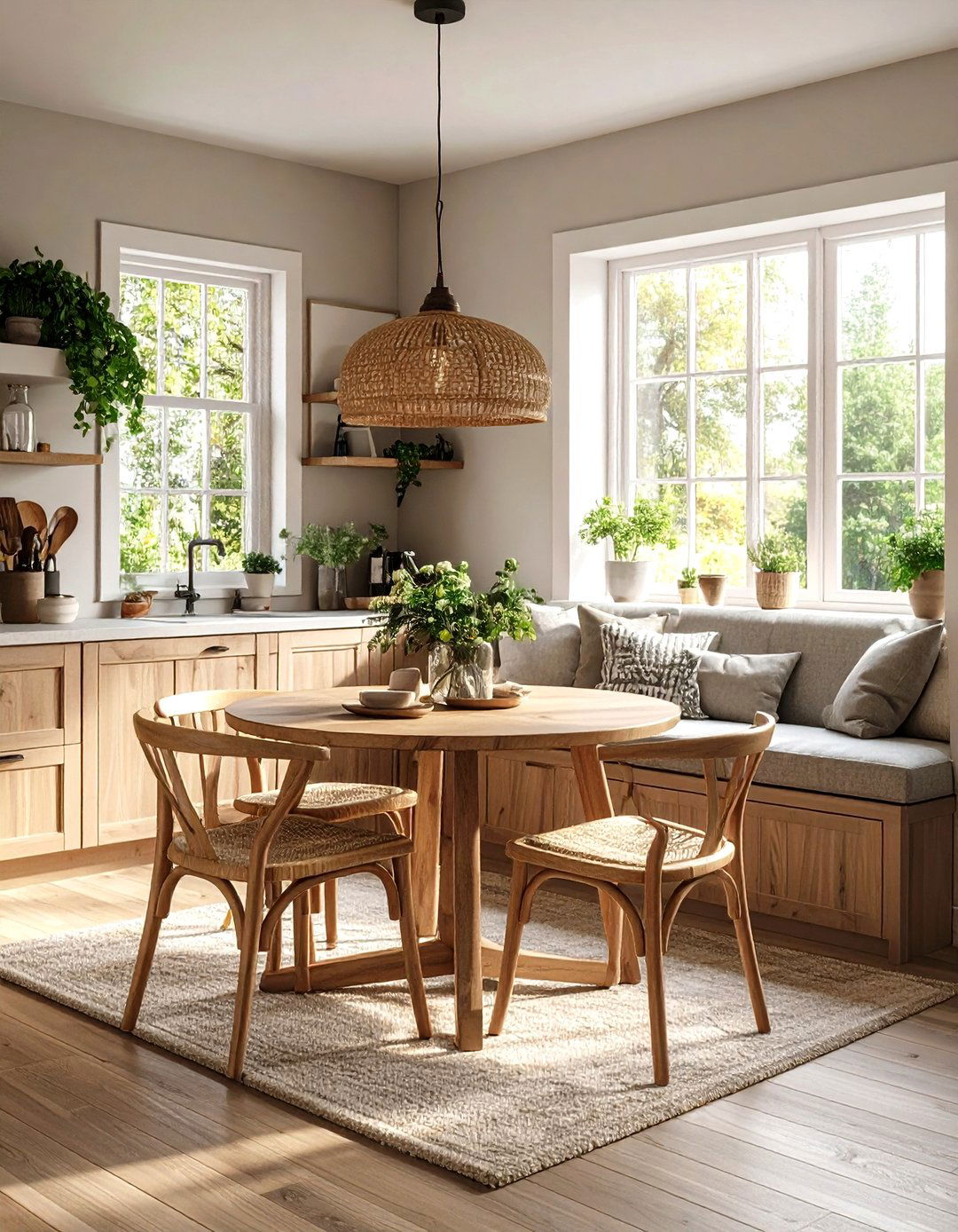 A Kitchen with a Dining Nook - 30 design a kitchen ideas