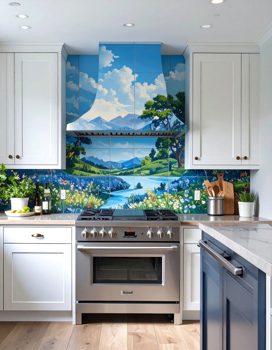 A Kitchen with a Statement Backsplash - 30 arts and crafts interior design ideas