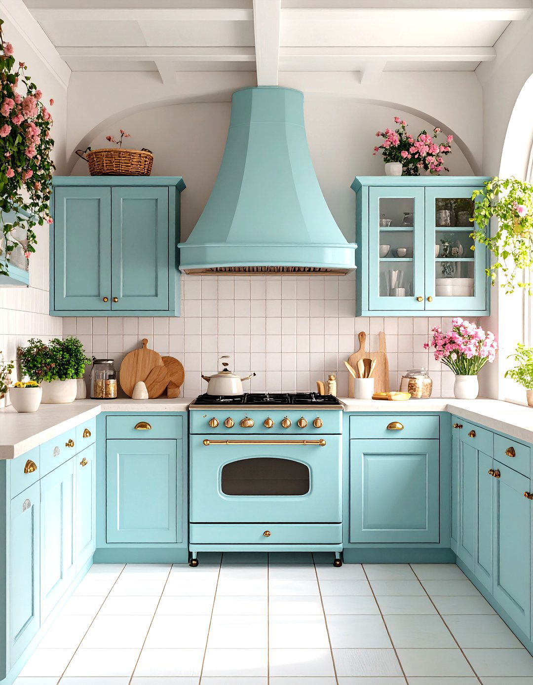 A Kitchen with a Vintage Inspired Range - 30 farmhouse country kitchen ideas