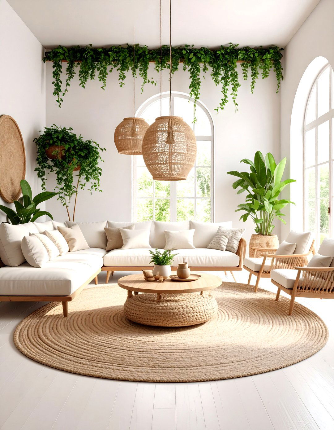 A Light and Airy Earthy Living Room - 30 earthy living room ideas