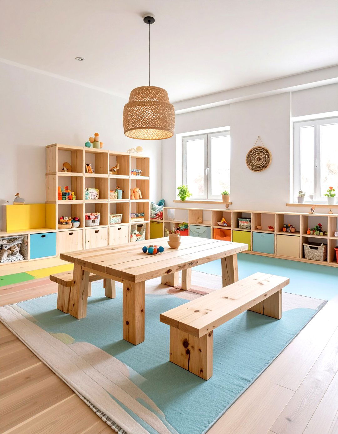 A Linoleum Floored Playroom - 30 interior design with sustainable materials ideas