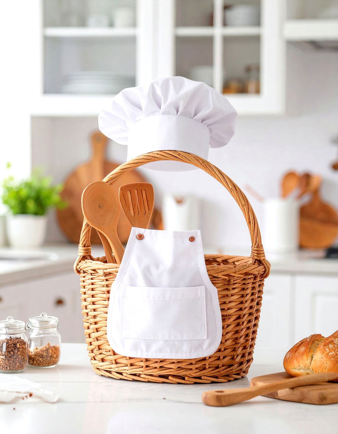 A Little Chef Kitchen Helper Basket - 30 baby shower gift basket ideas