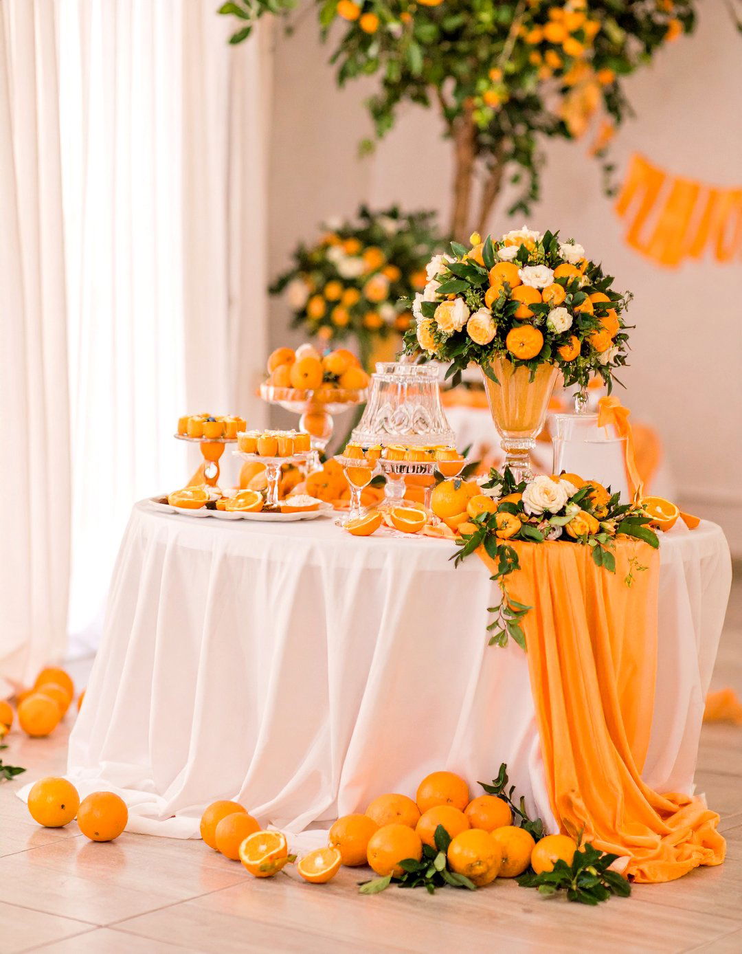 A Little Cutie Orange Baby Shower - 30 neutral baby shower ideas