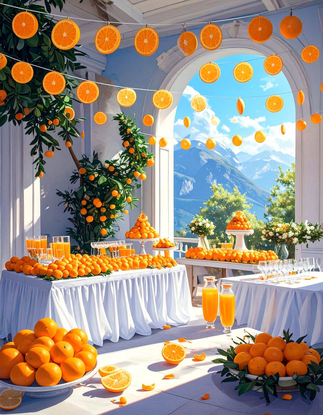 A Little Cutie Orange Baby Shower - 30 baby girl baby shower ideas
