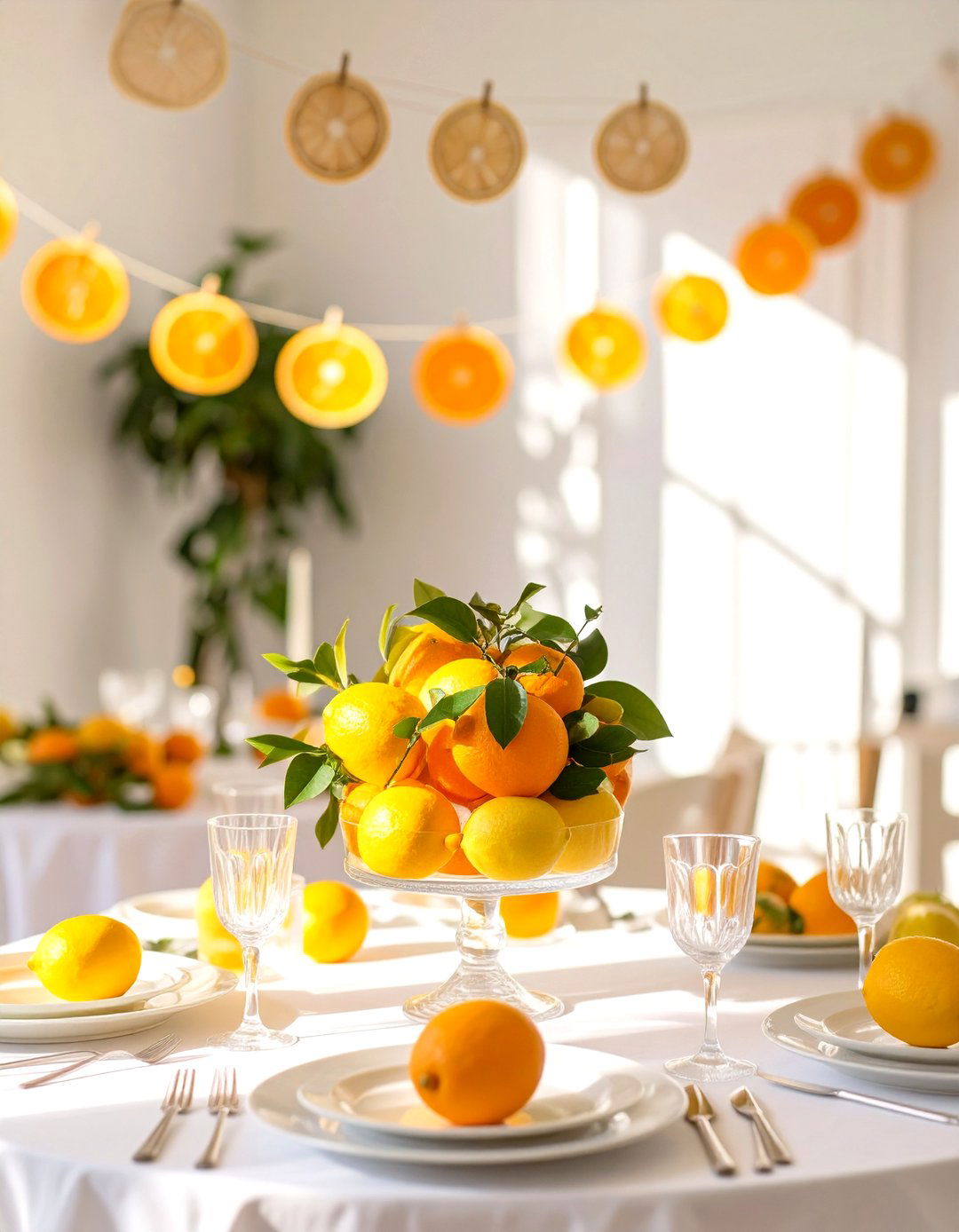 A Little Cutie is on the Way Citrus Theme - 30 unique baby shower decoration ideas