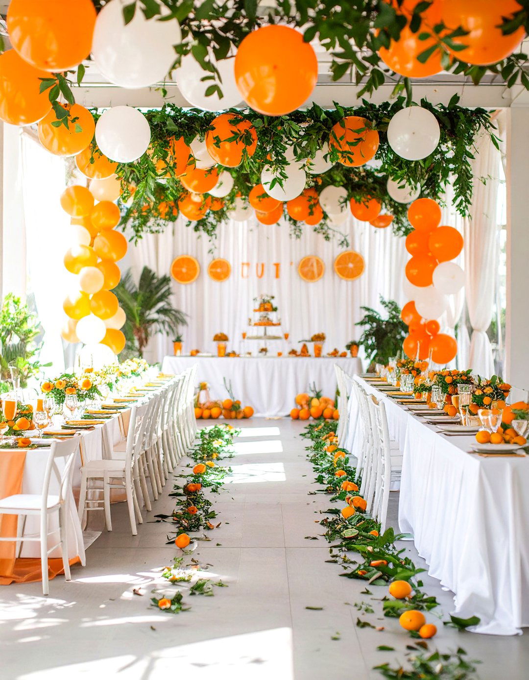 A Little Cutie on the Way Orange Theme - 30 baby shower ideas for girls