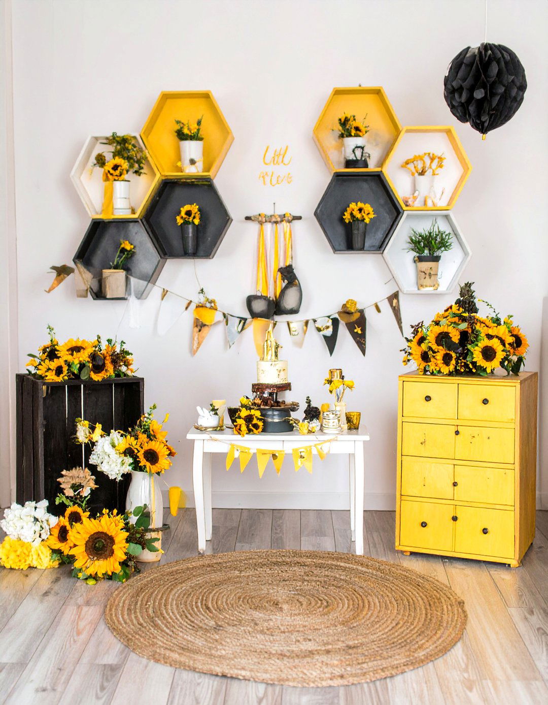 A Little Honey Bee Shower - 30 girl baby shower ideas