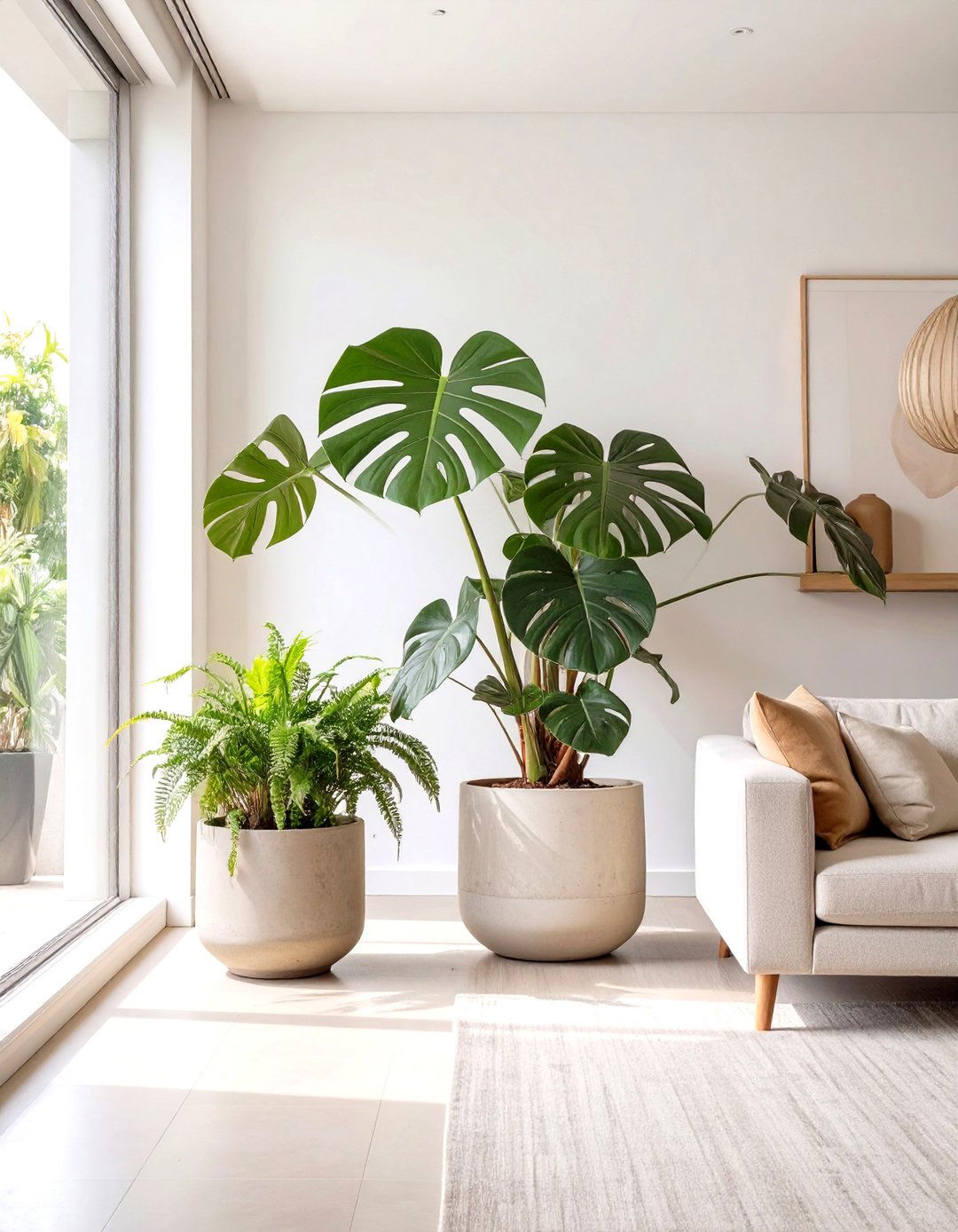 A Living Area with Architectural Plants - 30 mcm interior design ideas