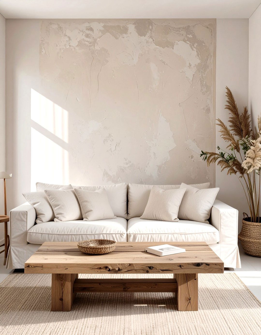 A Living Room with a Plaster Wall Finish - 30 nordic interior design ideas