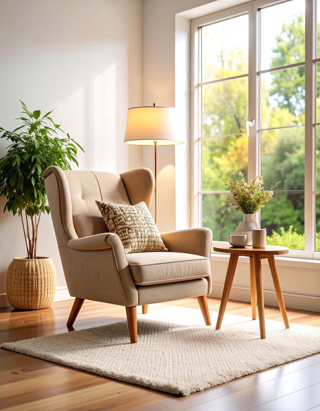 A Living Room with a Reading Nook - 30 living room set up ideas