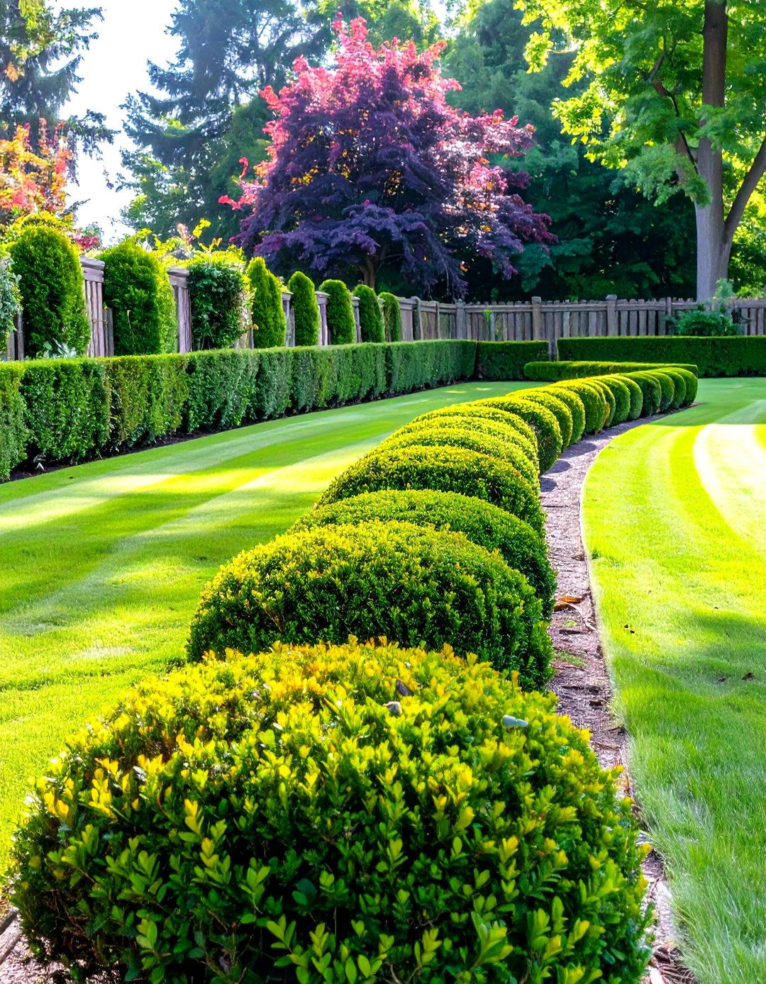 A Living Shrub Garden Hedge - 30 low cost garden fence designs