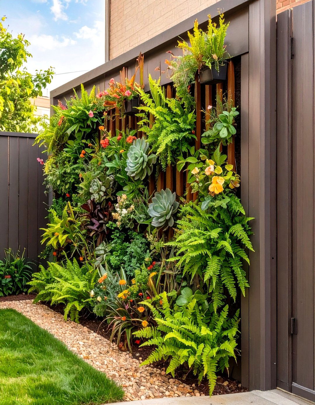 A Living Wall for Small Backyard Greenery - 30 small backyard landscaping ideas