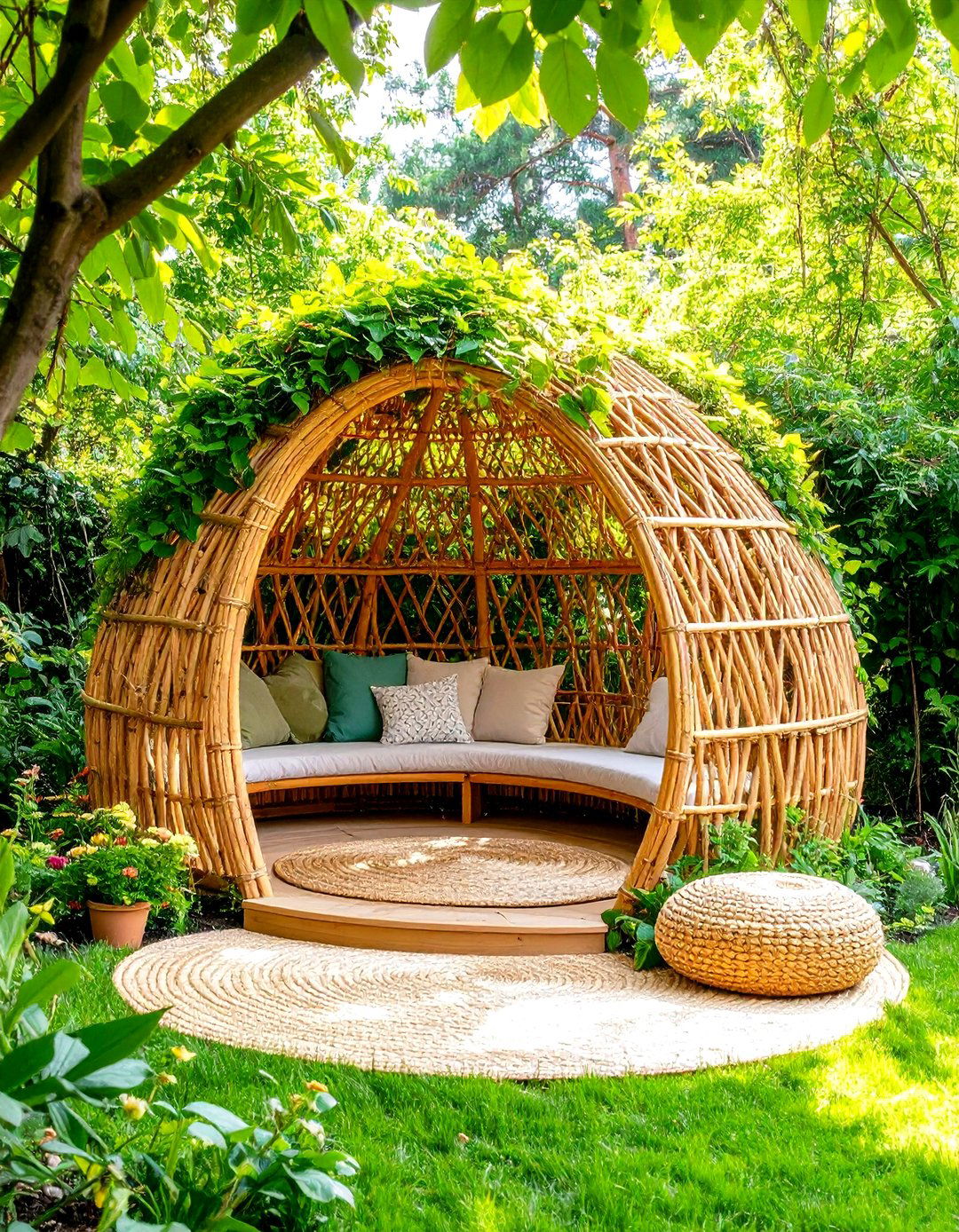 A Living Willow Playhouse - 30 backyard ideas for kids