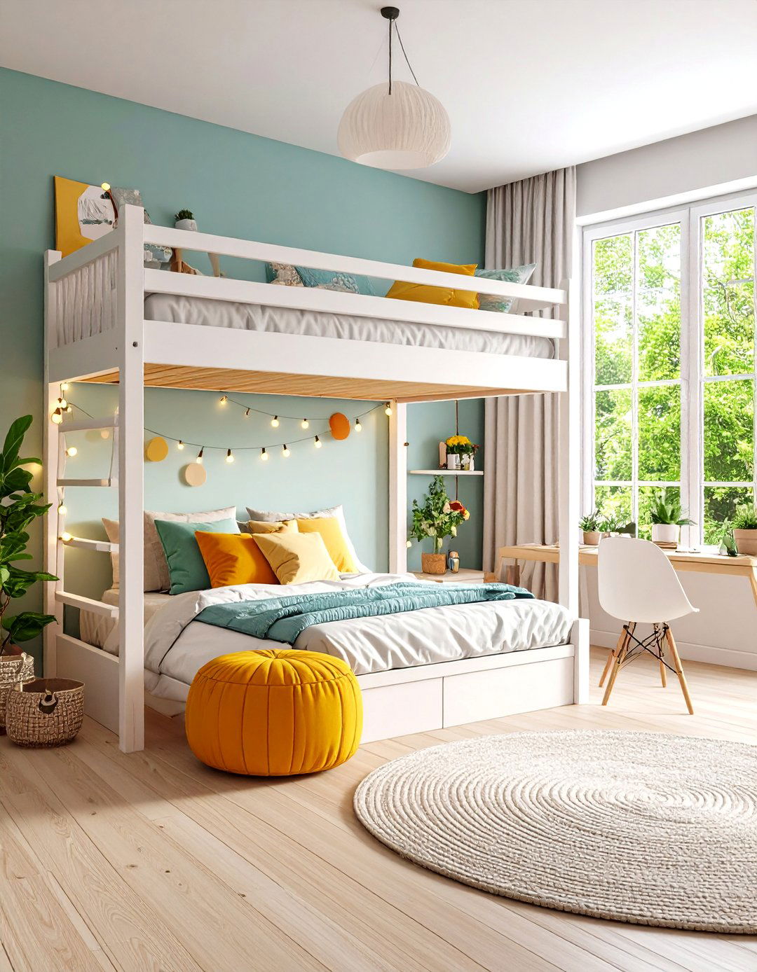 A Loft Bed Hangout Bedroom - 30 10 year old bedroom ideas girl