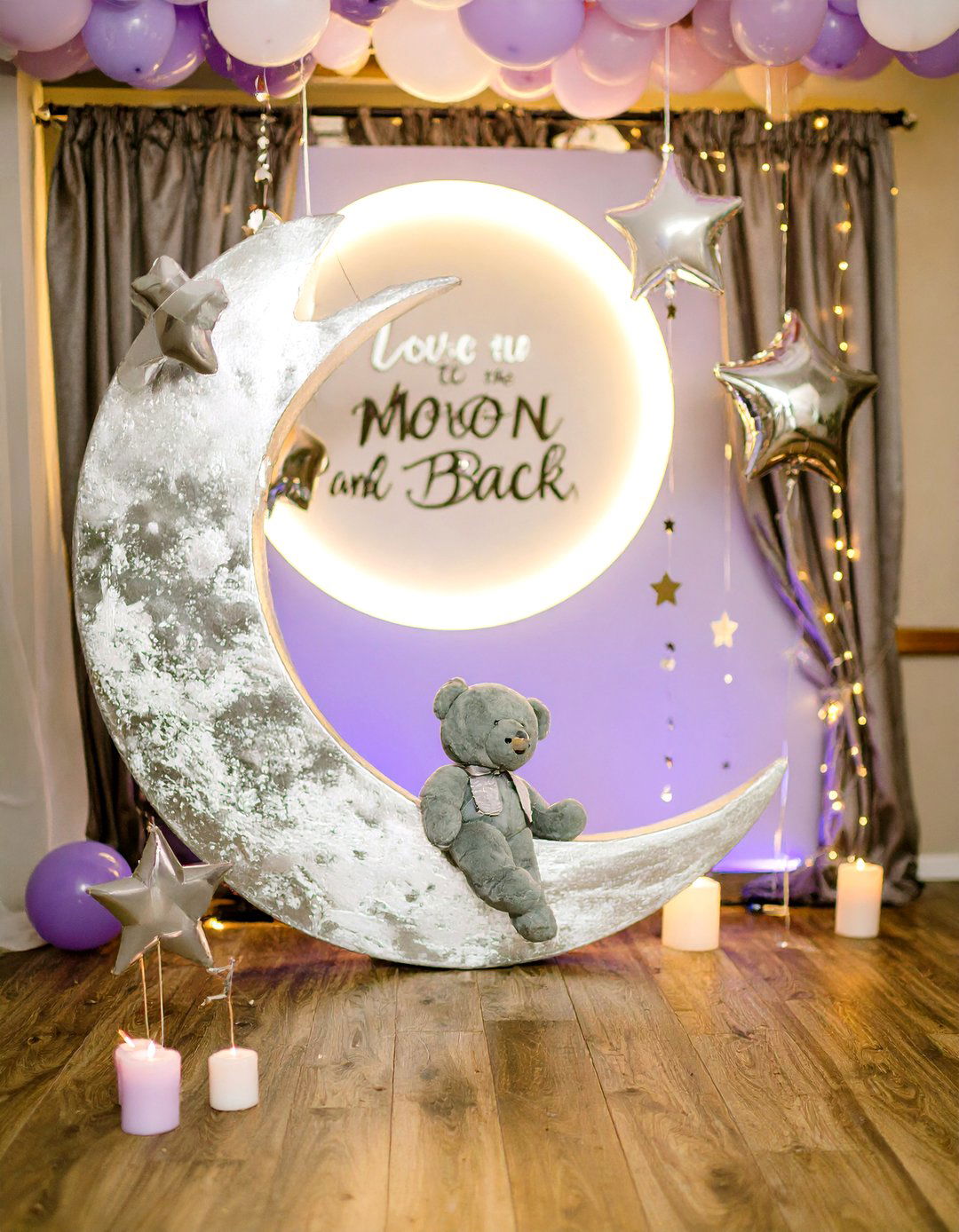 A Love You to the Moon and Back Party - 30 girl baby shower ideas