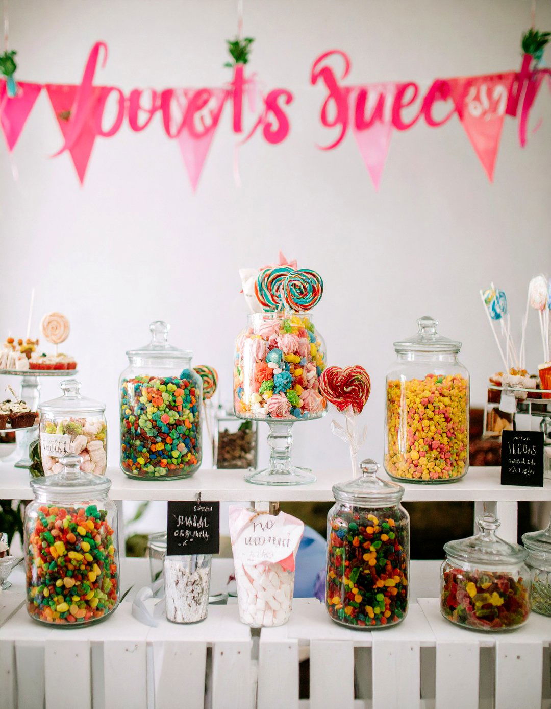 A Love is Sweet Candy Bar Shower - 30 homemade bridal shower ideas