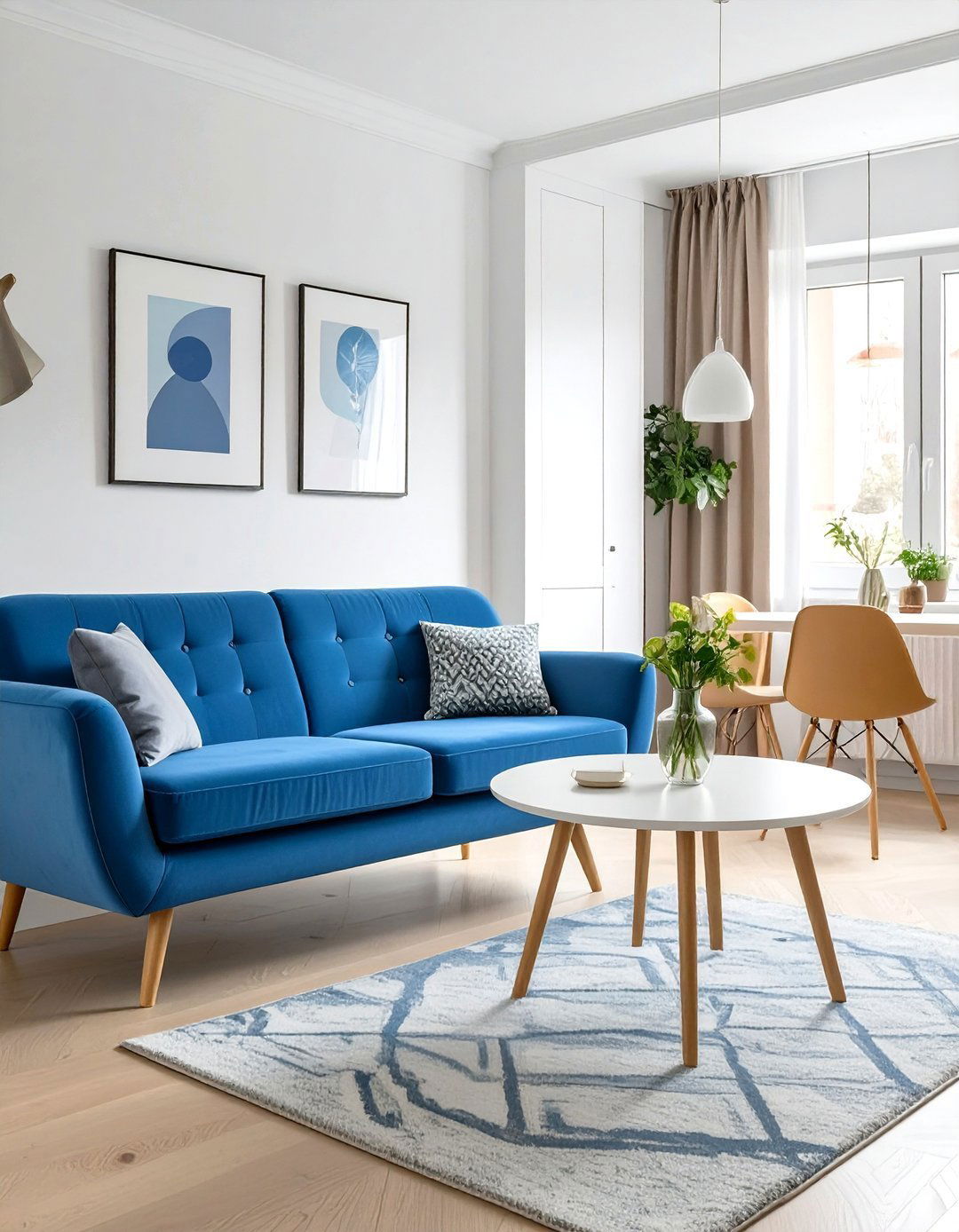 A Loveseat Instead of a Full Sized Sofa - 30 very small living and dining room ideas