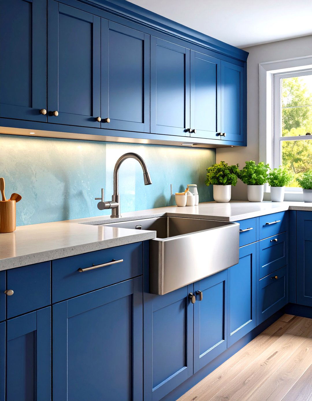 A Low Divide Double Basin Kitchen Sink - 30 kitchen sink ideas
