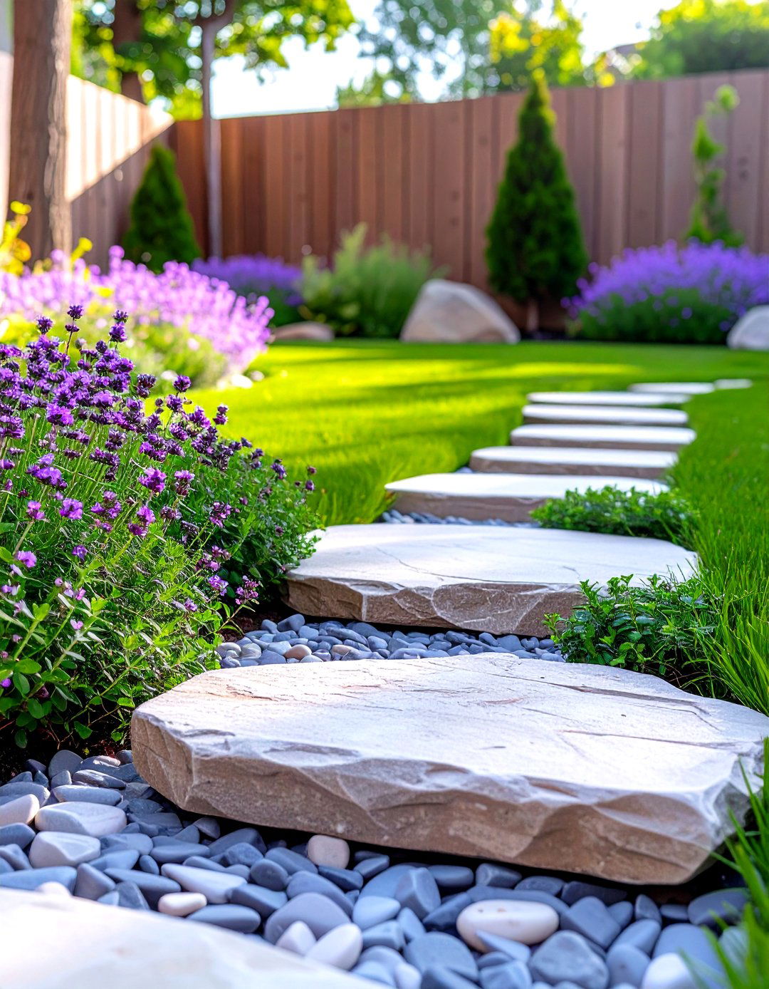 A Low Growing Ground Cover Lawn - 30 backyard ideas without grass