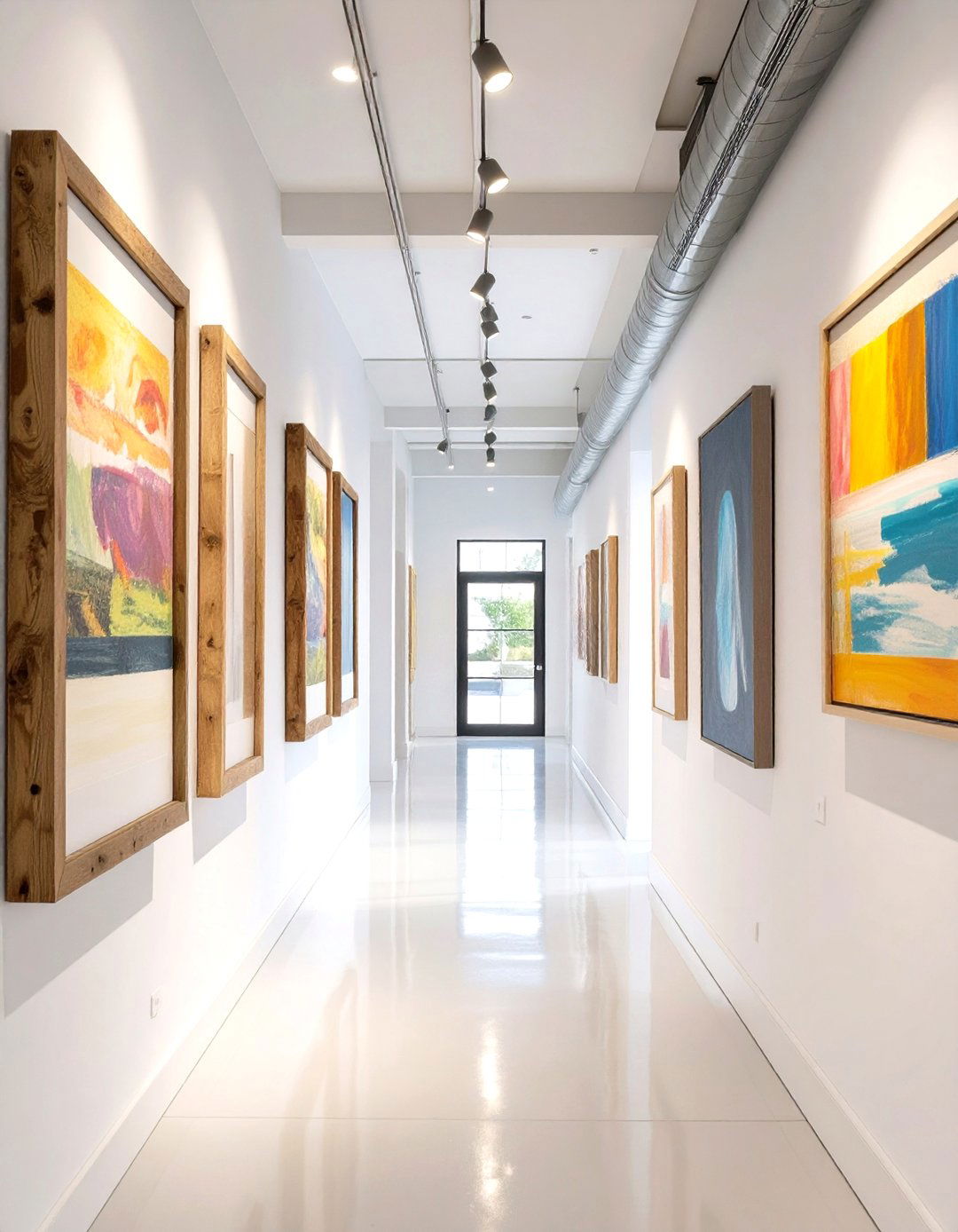 A Low VOC Paint Art Gallery Wall - 30 interior design with sustainable materials ideas