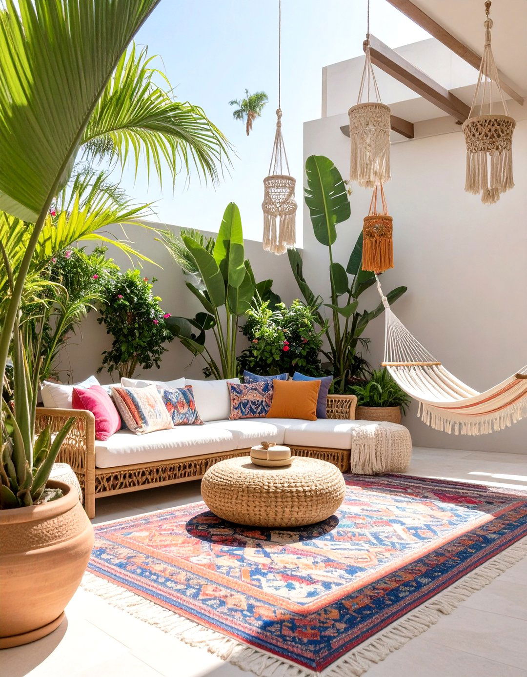 A Lush Bohemian Patio Retreat - 30 back patio designs