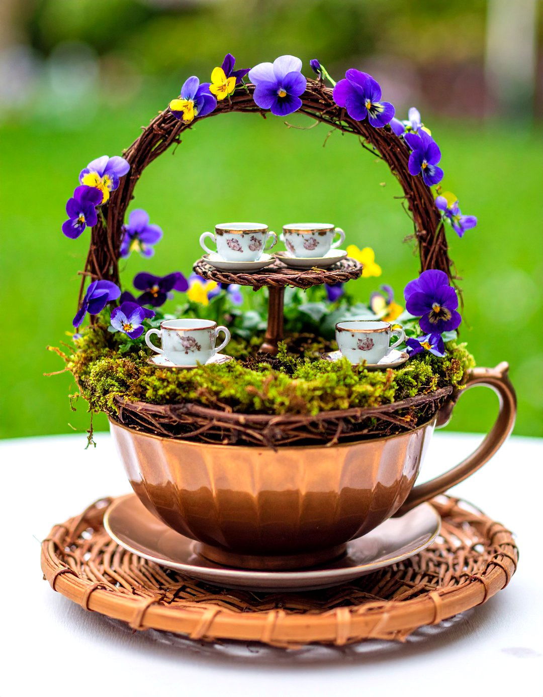 A Magical Tea Party Fairy Garden - 30 fairy garden ideas landscaping