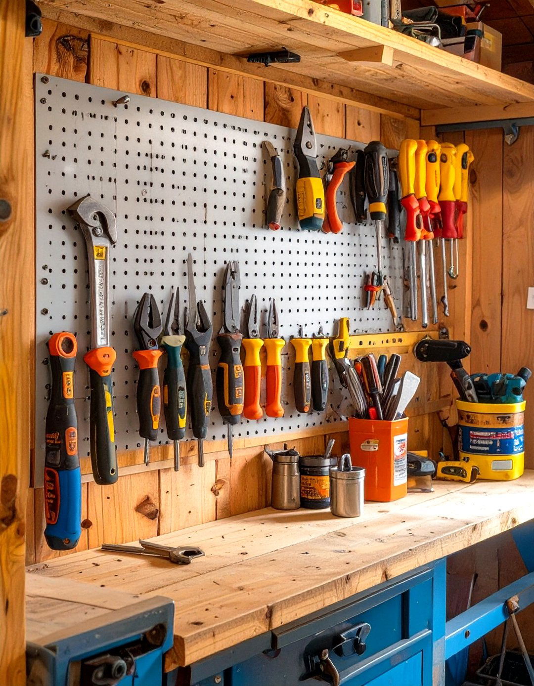 A Magnetic Strip for Tool Storage - 30 shed man cave ideas on a budget