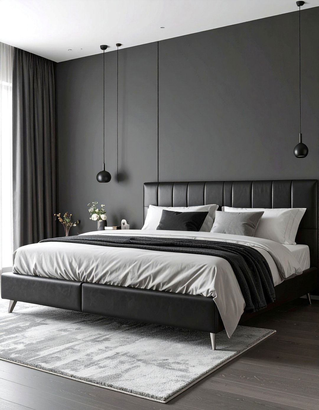 A Masculine and Minimal Bedroom Design - 30 black and white bedroom ideas