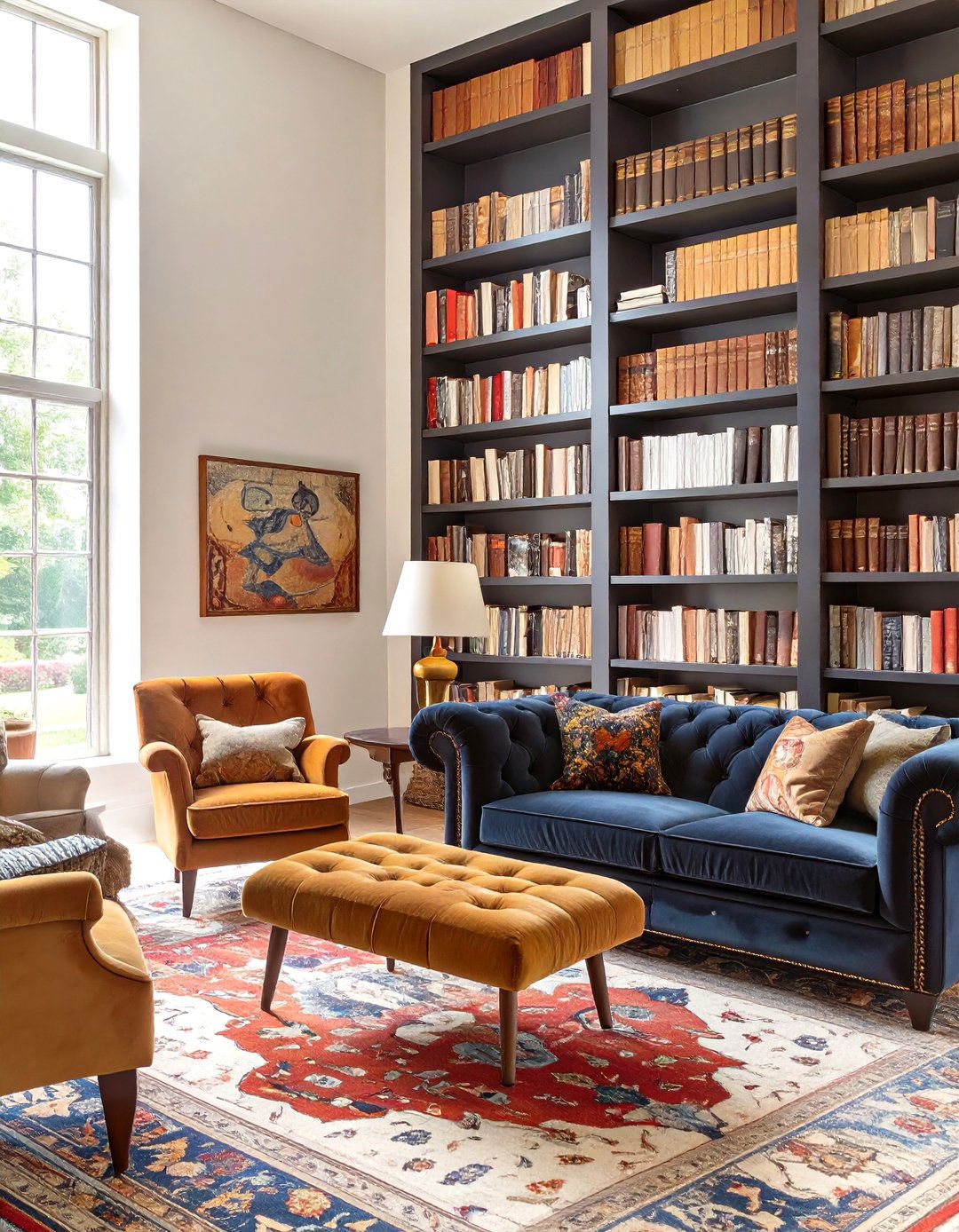 A Maximalist Home Library and Study - 30 interior design education ideas