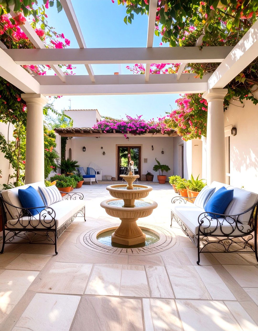 A Mediterranean Courtyard Backyard - 30 design your backyard online free ideas