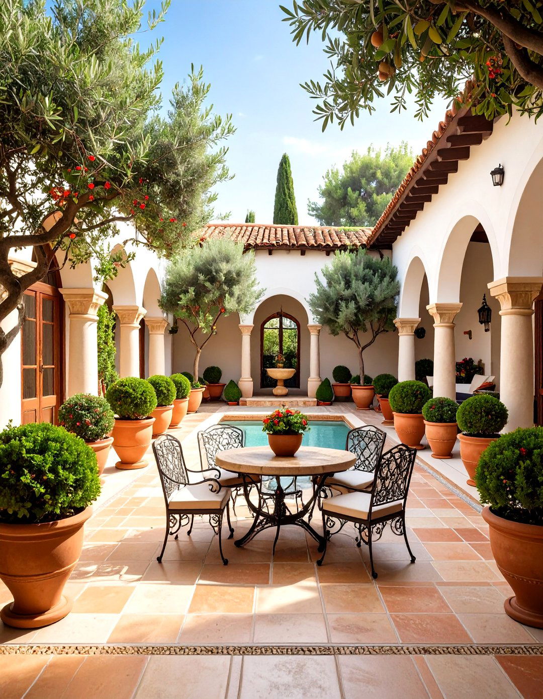 A Mediterranean Courtyard Escape - 30 backyard makeover ideas