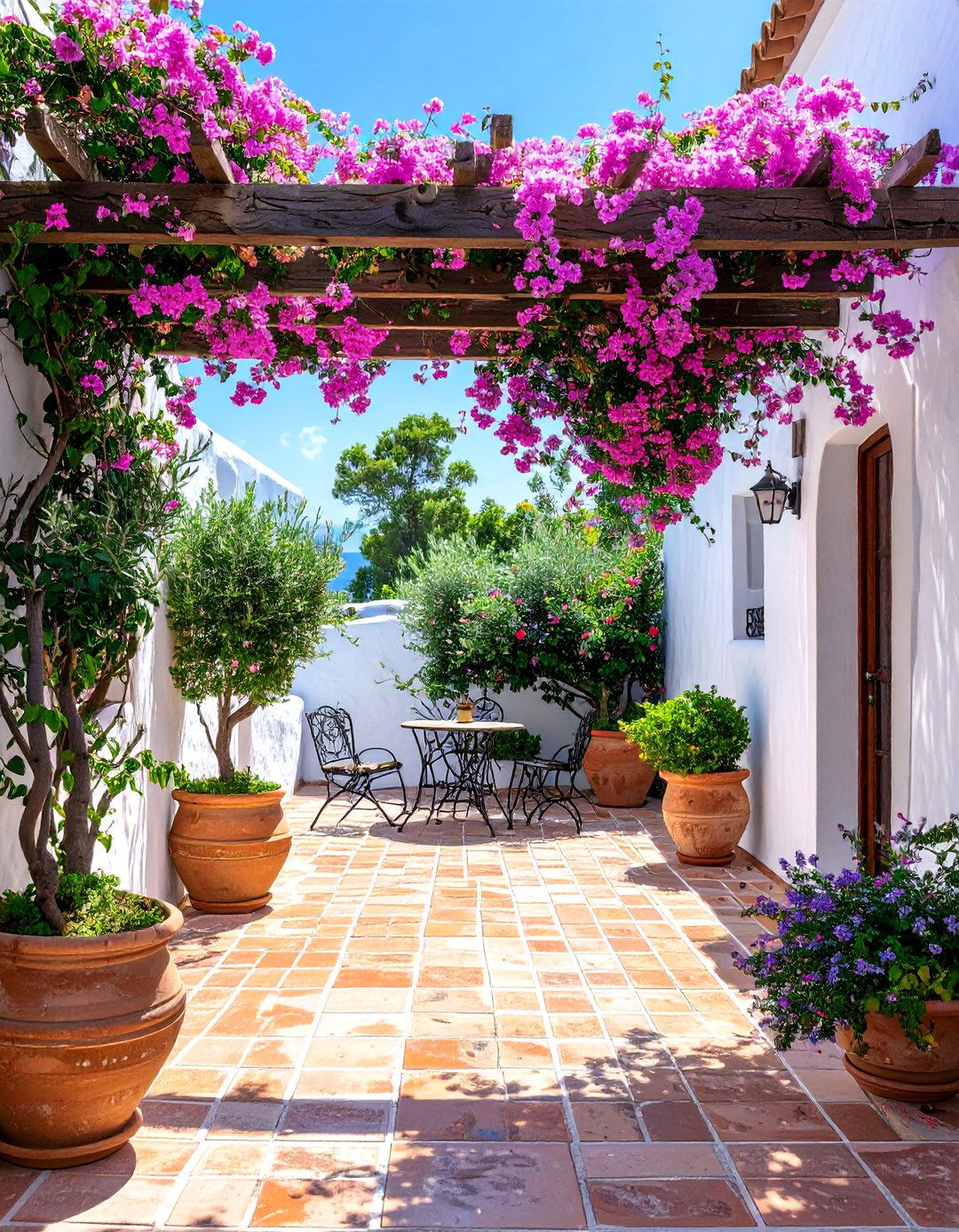 A Mediterranean Courtyard Patio - 30 back patio designs
